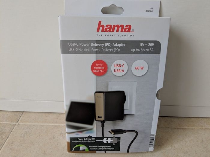 Analisis del cargador Hama USB c