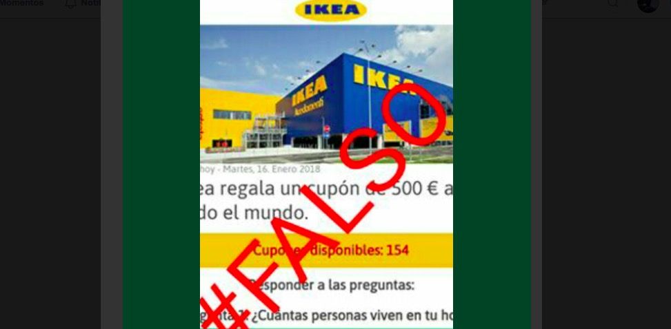 Ikea no regala un cupón de 500 euros, es un bulo de WhatsApp