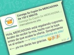 Cuidado con el «cupón de 150 euros de Mercadona» que circula por WhatsApp, es falso cupón de 150 euros de Mercadona falso