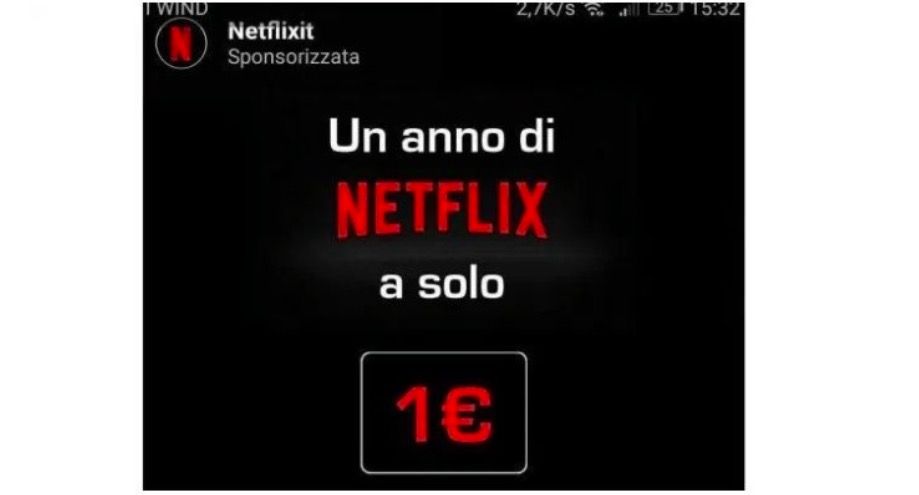 Netflix 1 euro 1 año