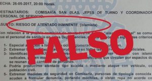 Cuidado con la cadena de «riesgo de atentado inminente», es mentira Cuidado con la cadena de "riesgo de atentado inminente", es mentira