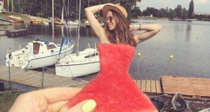 #WatermelonDress, el nuevo reto viral de las redes sociales Watermelon Dress, el nuevo reto viral de las redes sociales