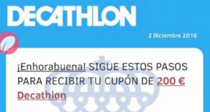 Los cupones de 200 euros de Decathlon que circulan por WhatsApp son falsos Los cupones de 200 euros de Decathlon que circulan por WhatsApp son falsos